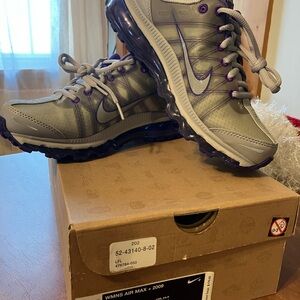 Nike Air Max 2009 Silver and Purple Shoes